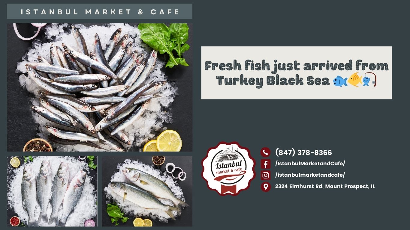 Fresh Black Sea Fish at Istanbul Market & Cafe! Limited Availability, Hurry!